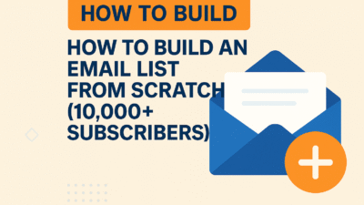 How to Build an Email List from Scratch (10,000+ Subscribers)