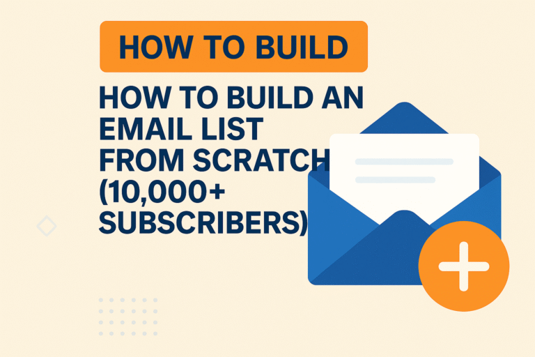 How to Build an Email List from Scratch (10,000+ Subscribers)