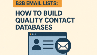 B2B Email Lists: How to Build Quality Contact Databases
