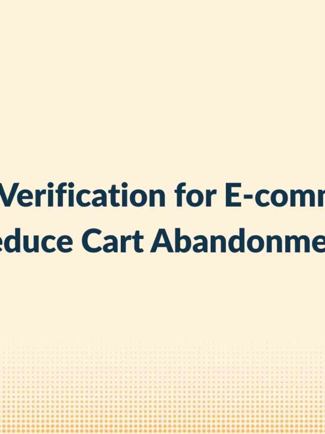 Email Verification for E-commerce
